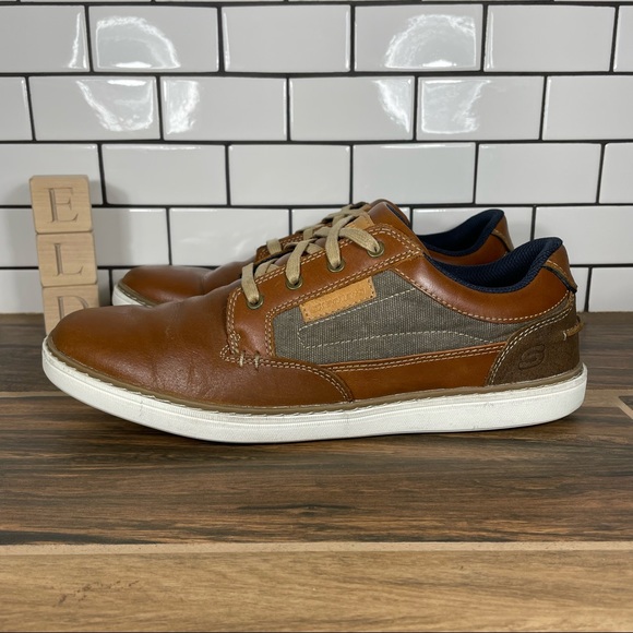 Skechers Lansonreldon Leather Canvas 
